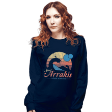 Load image into Gallery viewer, Shirts Long Sleeve Shirts, Unisex / Small / Navy Surf Arrakis
