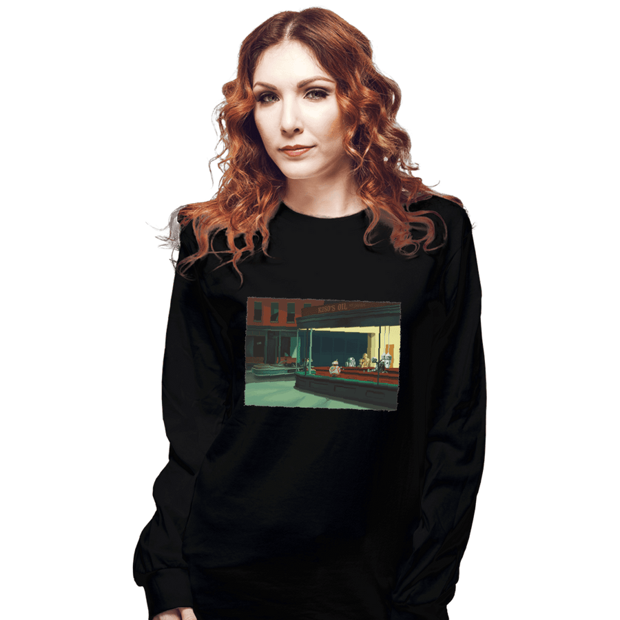 Shirts Long Sleeve Shirts, Unisex / Small / Black Nightdroids
