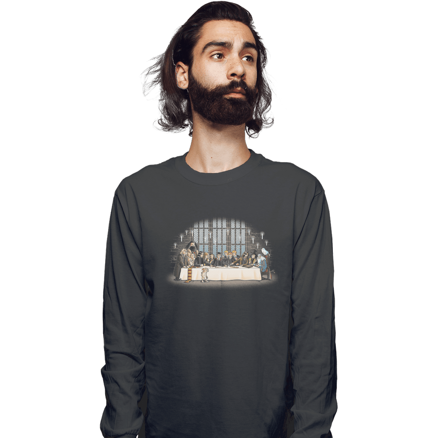 Shirts Long Sleeve Shirts, Unisex / Small / Charcoal Magic Dinner