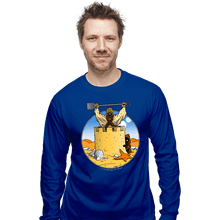 Load image into Gallery viewer, Shirts Long Sleeve Shirts, Unisex / Small / Royal Blue Sand Castle People
