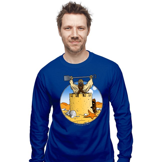Shirts Long Sleeve Shirts, Unisex / Small / Royal Blue Sand Castle People