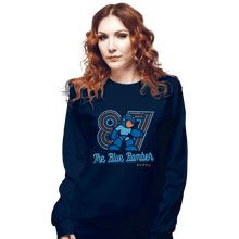 Load image into Gallery viewer, Shirts Long Sleeve Shirts, Unisex / Small / Navy The Blue Bomber
