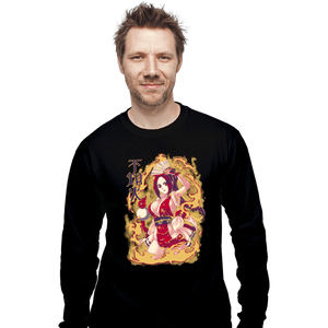 Shirts Long Sleeve Shirts, Unisex / Small / Black Fire Ninja Mai