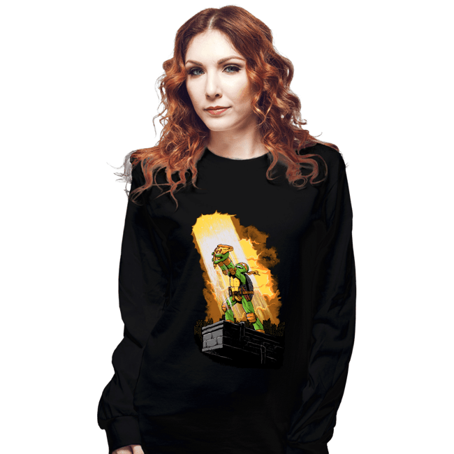 Secret_Shirts Long Sleeve Shirts, Unisex / Small / Black Last Slice Of Pizza