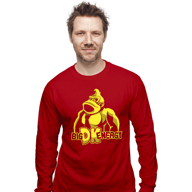 Daily_Deal_Shirts Long Sleeve Shirts, Unisex / Small / Red Big DK Energy