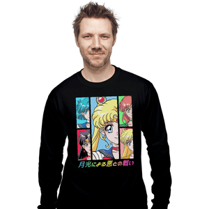 Shirts Long Sleeve Shirts, Unisex / Small / Black Moon Prism Power