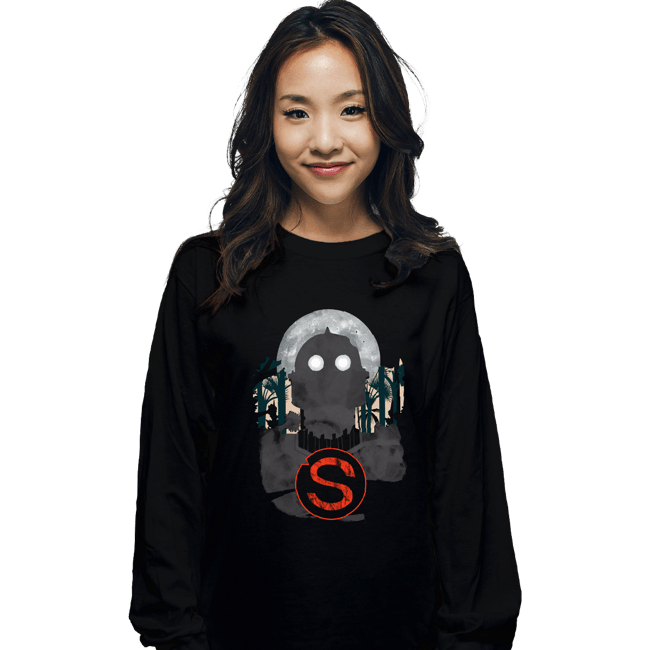 Shirts Long Sleeve Shirts, Unisex / Small / Black Iron