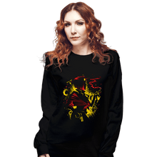 Load image into Gallery viewer, Daily_Deal_Shirts Long Sleeve Shirts, Unisex / Small / Black Queen Of Hearts
