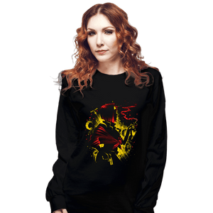 Daily_Deal_Shirts Long Sleeve Shirts, Unisex / Small / Black Queen Of Hearts