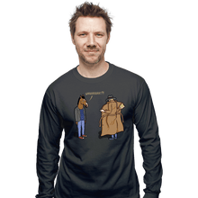 Load image into Gallery viewer, Shirts Long Sleeve Shirts, Unisex / Small / Charcoal Trench Coat
