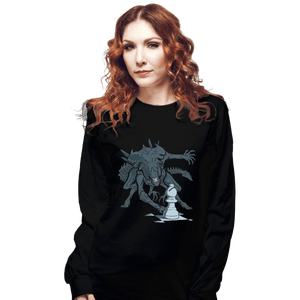 Shirts Long Sleeve Shirts, Unisex / Small / Black Queen Takes Bishop