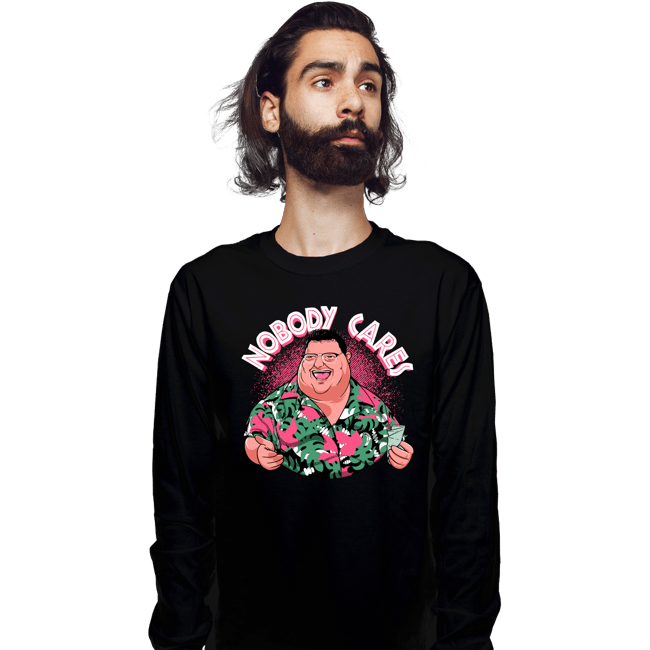 Daily_Deal_Shirts Long Sleeve Shirts, Unisex / Small / Black Nobody Cares