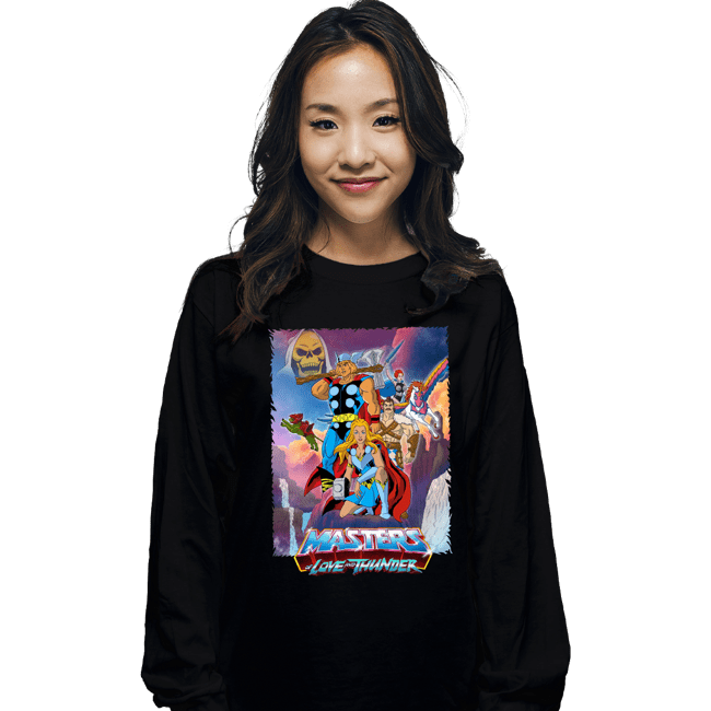 Daily_Deal_Shirts Long Sleeve Shirts, Unisex / Small / Black Masters Of Love And Thunder