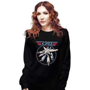 Daily_Deal_Shirts Long Sleeve Shirts, Unisex / Small / Black VF-1 Maverick