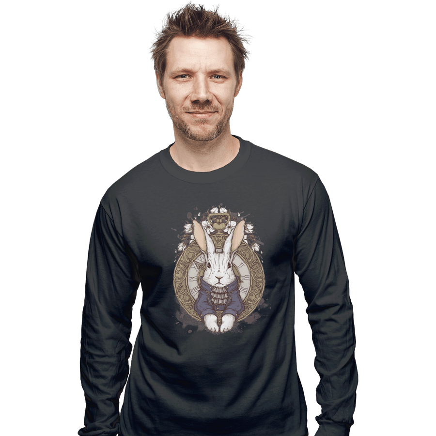 Shirts Long Sleeve Shirts, Unisex / Small / Charcoal The White Rabbit
