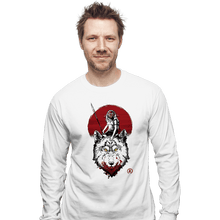 Load image into Gallery viewer, Shirts Long Sleeve Shirts, Unisex / Small / White Wolf Princess Ink
