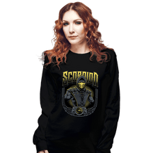 Load image into Gallery viewer, Daily_Deal_Shirts Long Sleeve Shirts, Unisex / Small / Black Scorpion Crest
