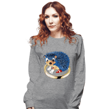 Load image into Gallery viewer, Secret_Shirts Long Sleeve Shirts, Unisex / Small / Sports Grey The Fastest Hedgehog
