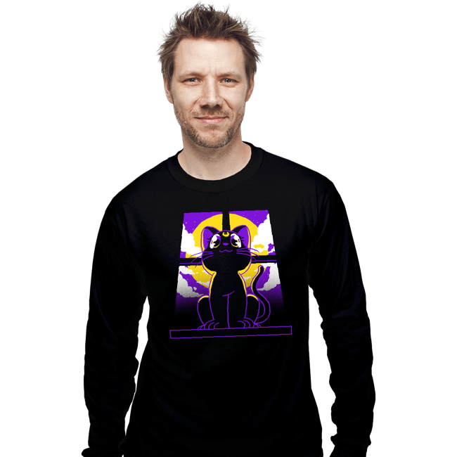 Shirts Long Sleeve Shirts, Unisex / Small / Black Luna Moon