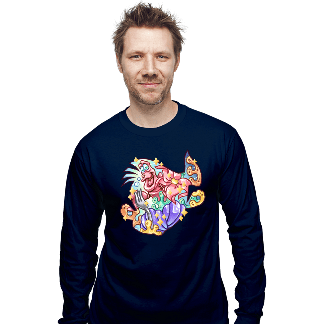 Shirts Long Sleeve Shirts, Unisex / Small / Navy Magical Silhouettes - Flounder