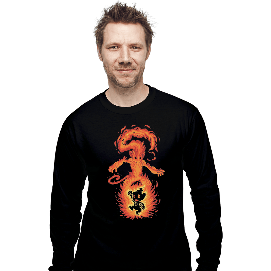 Shirts Long Sleeve Shirts, Unisex / Small / Black The Fire Ape Within