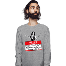 Load image into Gallery viewer, Daily_Deal_Shirts Long Sleeve Shirts, Unisex / Small / Sports Grey Inigo Hello
