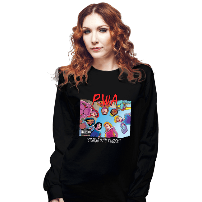 Daily_Deal_Shirts Long Sleeve Shirts, Unisex / Small / Black Straight Outta Kingdom