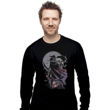 Load image into Gallery viewer, Shirts Long Sleeve Shirts, Unisex / Small / Black The Blue Dragon Warrior

