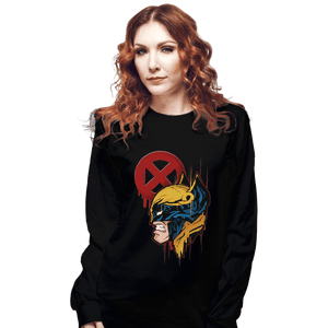 Shirts Long Sleeve Shirts, Unisex / Small / Black Berserker Barrage Style