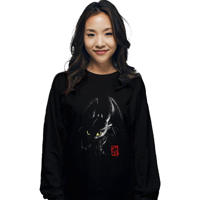 Shirts Long Sleeve Shirts, Unisex / Small / Black Fury Ink