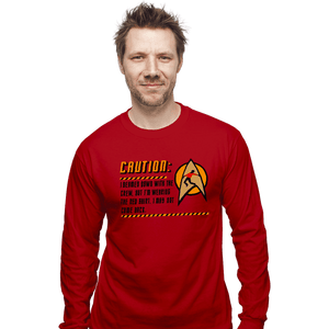 Shirts Long Sleeve Shirts, Unisex / Small / Red Red Shirt Guy
