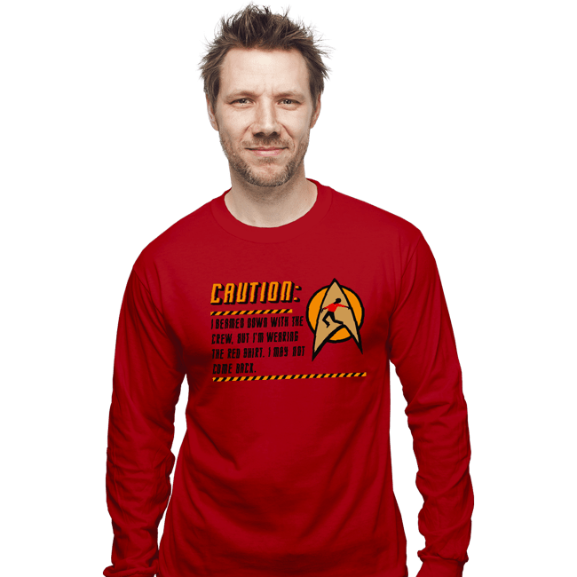 Shirts Long Sleeve Shirts, Unisex / Small / Red Red Shirt Guy