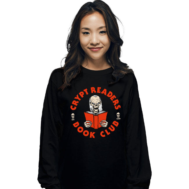 Shirts Long Sleeve Shirts, Unisex / Small / Black Crypt Readers Book Club