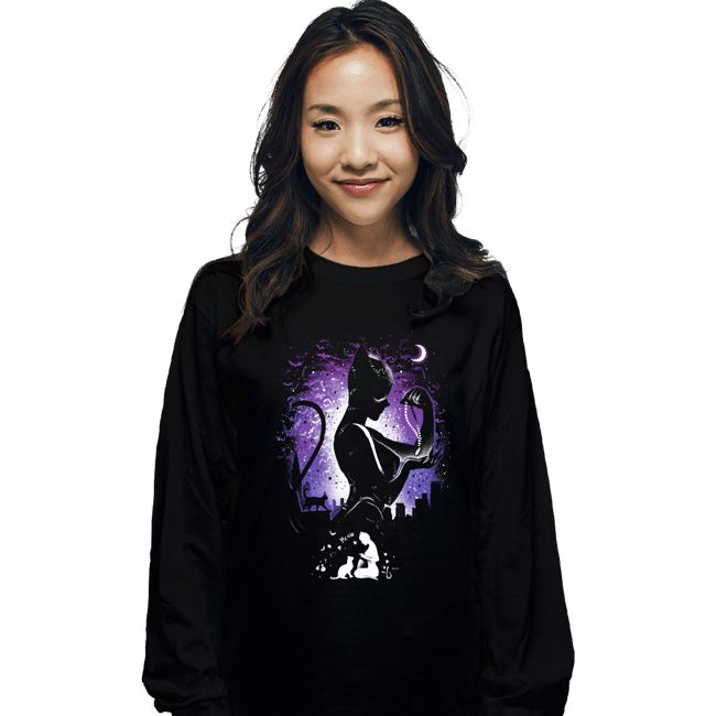Shirts Long Sleeve Shirts, Unisex / Small / Black The Cat