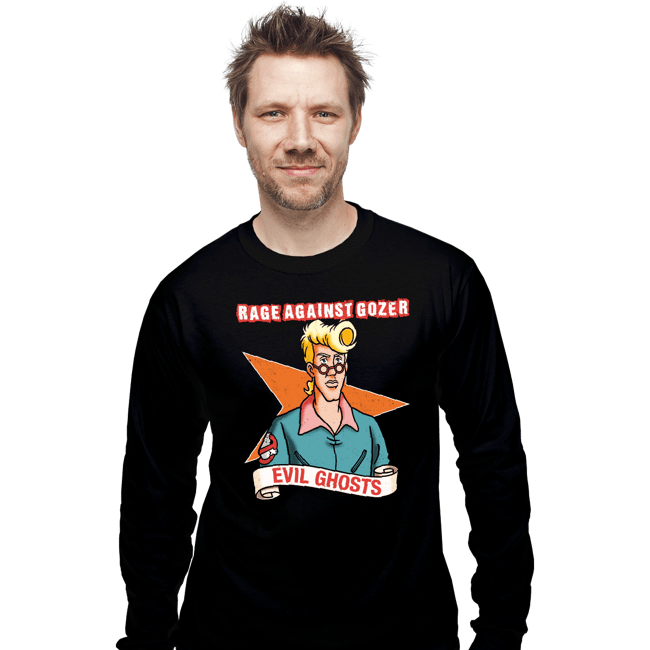 Daily_Deal_Shirts Long Sleeve Shirts, Unisex / Small / Black Rage Against Gozer
