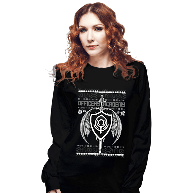 Shirts Long Sleeve Shirts, Unisex / Small / Black Officers Academy