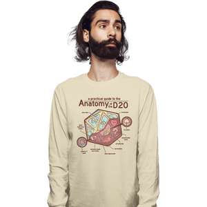 Secret_Shirts Long Sleeve Shirts, Unisex / Small / Natural D20 Anatomy