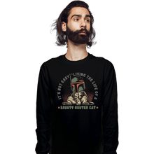 Load image into Gallery viewer, Daily_Deal_Shirts Long Sleeve Shirts, Unisex / Small / Black Boba Cat
