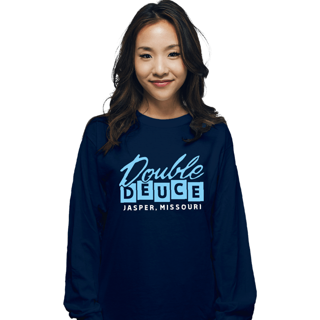 Secret_Shirts Long Sleeve Shirts, Unisex / Small / Navy Double Deuce!