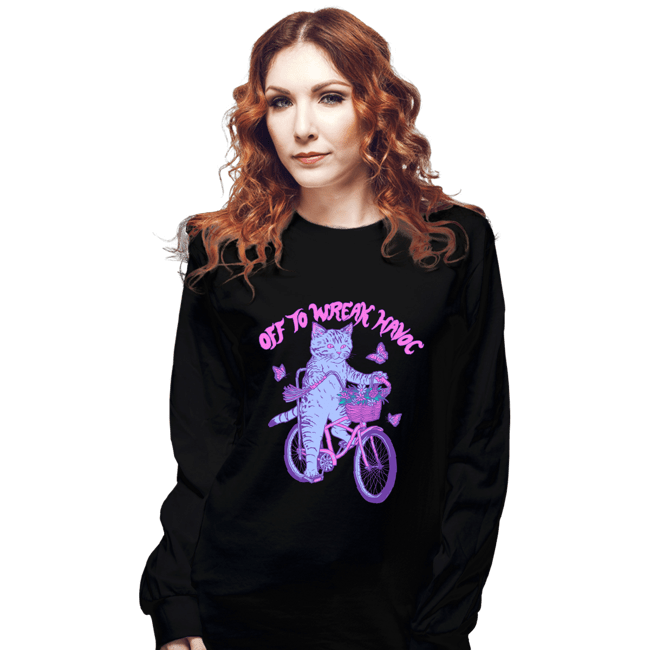 Daily_Deal_Shirts Long Sleeve Shirts, Unisex / Small / Black Off To Wreak Havoc