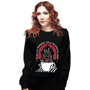 Secret_Shirts Long Sleeve Shirts, Unisex / Small / Black Moonless Night