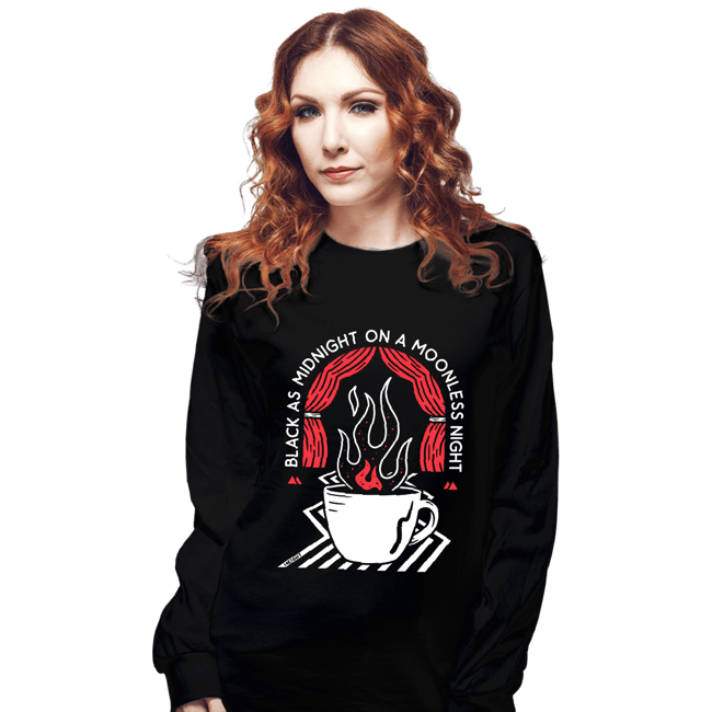 Secret_Shirts Long Sleeve Shirts, Unisex / Small / Black Moonless Night