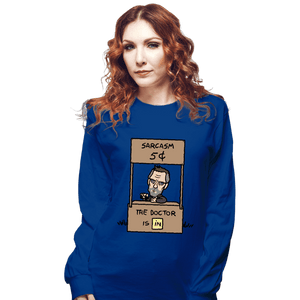Secret_Shirts Long Sleeve Shirts, Unisex / Small / Royal Blue Sarcasm Stand