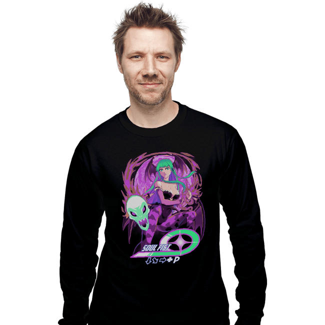 Daily_Deal_Shirts Long Sleeve Shirts, Unisex / Small / Black Soul Fist