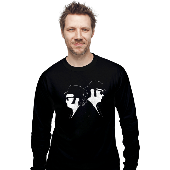 Daily_Deal_Shirts Long Sleeve Shirts, Unisex / Small / Black The Blues Bros