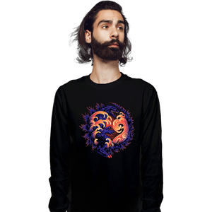 Daily_Deal_Shirts Long Sleeve Shirts, Unisex / Small / Black Wave Of Destruction