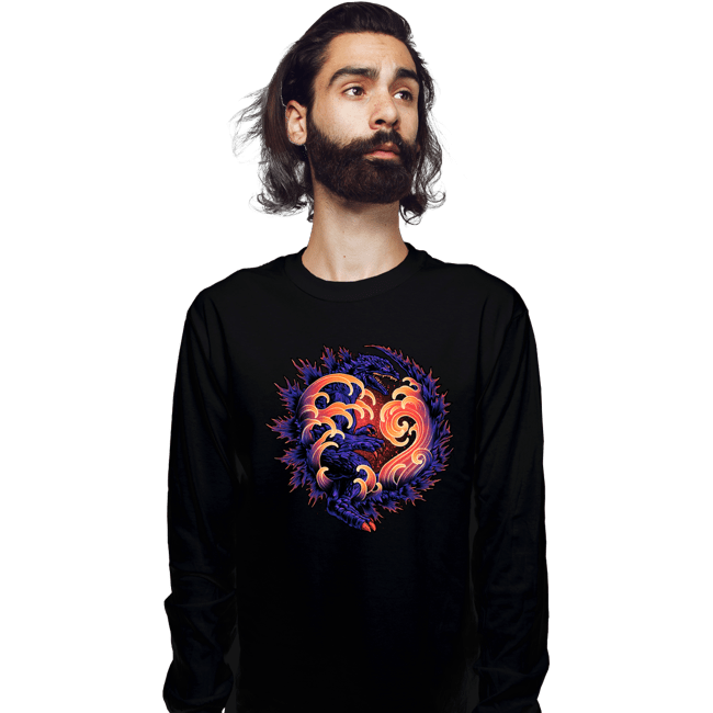 Daily_Deal_Shirts Long Sleeve Shirts, Unisex / Small / Black Wave Of Destruction