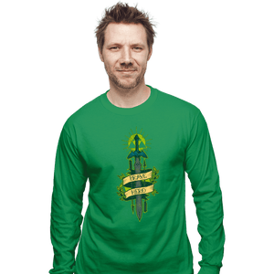 Shirts Long Sleeve Shirts, Unisex / Small / Irish Green Brave Hero