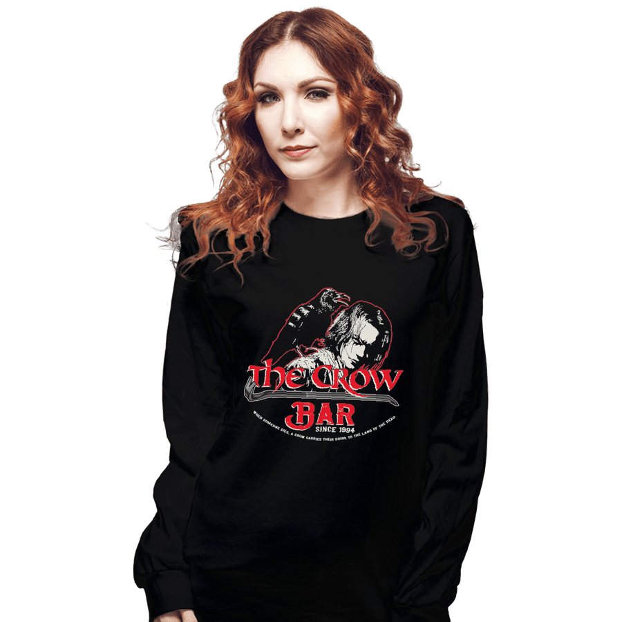Shirts Long Sleeve Shirts, Unisex / Small / Black The Crow Bar