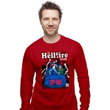 Load image into Gallery viewer, Daily_Deal_Shirts Long Sleeve Shirts, Unisex / Small / Red The Hellfire Club Comics
